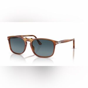 Persol Brown tortoise tiera di Siena Frame Blue Lens polarized Sunglasses 3059S